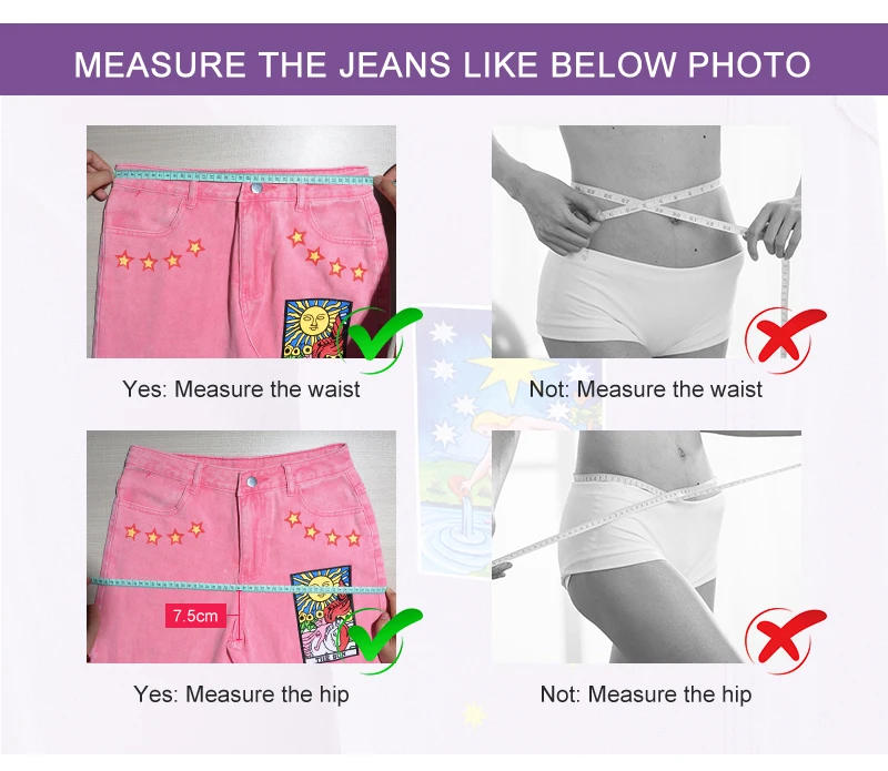 Description Picture 3 of itemFashion Moon Sun Print Loose Fit Denim Shorts For Female 2022 Summer New Hemming Blue Boyfriend Style Women's Short Pants