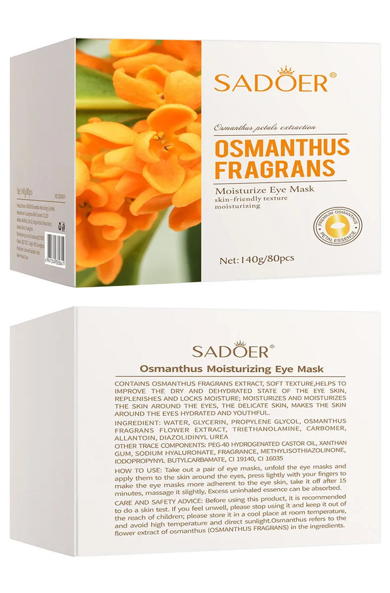 Description Picture 3 of item80pcs Fragrans Eye Patches Moisturizing Repair Under The Eyes Removal Dark Circles Lifting Firming Eye Mask