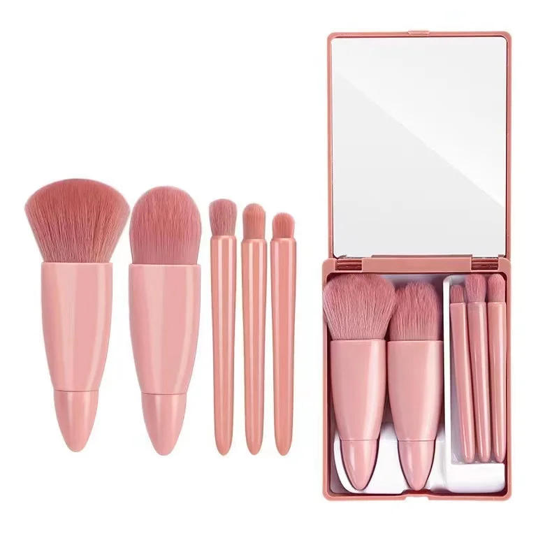 Description Picture 3 of item2023 Professional Mini akeup Brushes Set Mirror Box Blush Lip Eye Shadow Brush Cosmetic Brushes Kit Portable Travel  Beauty Tool