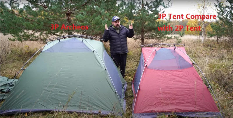 Description Picture 2 of itemBlackdeer Archeos 2-3 People Backpacking Tent Outdoor Camping 4 Season Winter Skirt Tent Double Layer Waterproof Hiking Survival