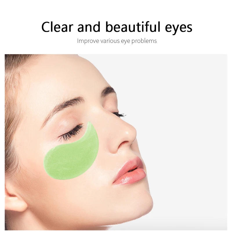 Description Picture 6 of item60pcs Eye Mask Patches Hyaluronic Acid Crystal Collagen Moisturizing Anti Aging Hydrogel Firming Mask Eye Skin Care TSLM2
