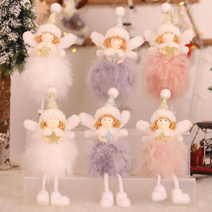 Christmas Dolls Xmas Tree Desktop Window Decoration Children Gifts Home Decor