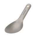 Lixada Short Handle Titanium Spoon Spork Ultralight Children Baby Spoon For Outdoor Camping Picnic Flatware