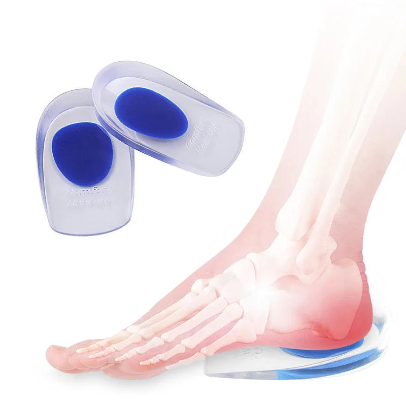Description Picture 3 of item2Pcs Silicone Heel Pads Plantar Fasciitis Man  Heel Spur  Silicone Gel Heel Cups Heel Pain Heel For Shoes Foot Silicone Foot Pad