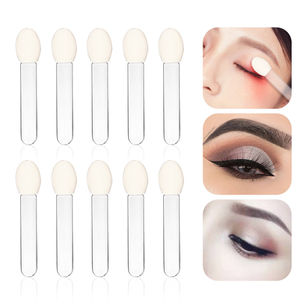 10Pcs Disposable Transparent Sponge Eye Shadow Brushes Beauty Makeup Applicator