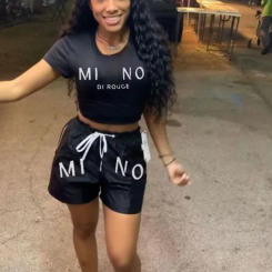 2 Piece Set Fashion O Neck Short Sleeve Tee T Shirt Top Shorts Set Women Casual Two Pieces Set Short Pants Suit Female Outfit