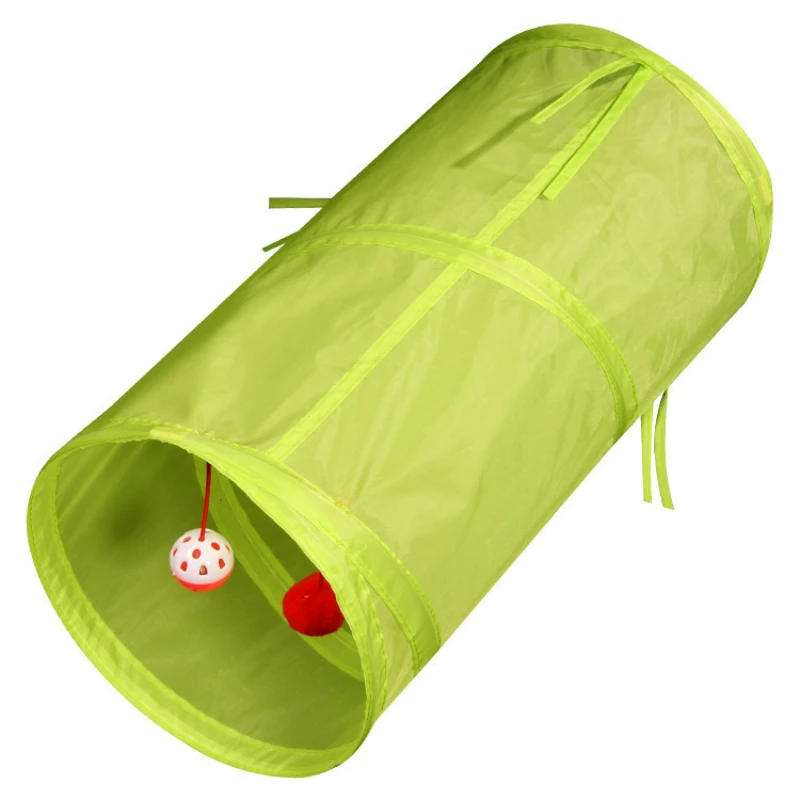 Description Picture 5 of itemCat Tunnel Toy Funny Pet 2 Holes Play Tubes Balls Collapsible Crinkle Kitten Toys Puppy Ferrets Rabbit Play Dog Tunnel Tubes