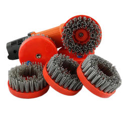 110mm Steel Wire Brush M14 Thread Wheel Brushes Drill Rotary Tools Metal Rust Removal Abrasive Polishing Brush