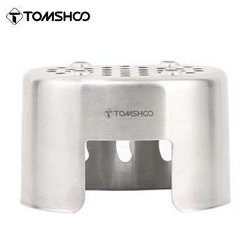 Tomshoo Canteen Cup Stand Stainless Steel Wood Burning Stove for Outdoor Camping Hiking Picnic BBQ Travel Wood Burner Stove