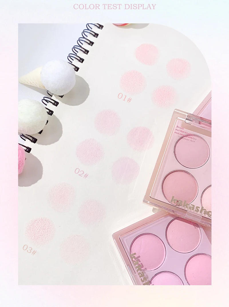 Description Picture 6 of itemKorean Blush Pallete Expansive Color Brightening Face Contouring Shadow Blusher Long-lasting Tint Cheek Korean Makeup Cosmetics