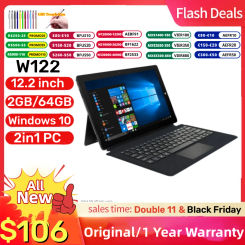 12.2'' 64 Bit 2in1 Windows 10 Tablet W122 with Detachable Keyboard 2GB DDR+64GB ROM N4000 CPU HDMI-Compatible Camera USB 3.0