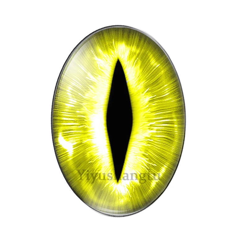 Description Picture 3 of item10pcs Dragon Cat Eyes Cameo Pendant Setting 13x18mm/18x25mm/30x40mm Oval photo glass cabochon demo flat back Making findings