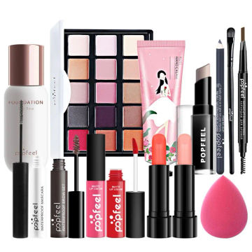 Harmful Ingredient-free Makeup Tools Makeup Tool Set Beauty Essentials Eye Shadow Palette Mascara Lip for Beginner