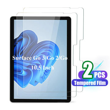 2PCS Tempered Glass For Microsoft Surface Go 3 Go 2 Go 10.5 in Screen Protective Film Anti-Scratch HD 9H Hardness Tempered Glass