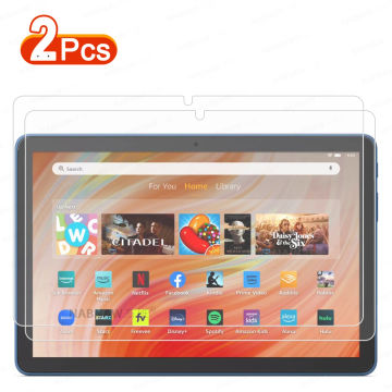 2 Pieces HD Scratch Proof Screen Protector Tempered Glass For All-new Amazon Fire HD 10 2023 10.1-inch Tablet Protective Film