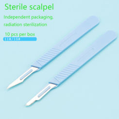 11 # 15 # Disposable Sterile Scalpel Radiation Sterilization Plastic Handle DIY Tool Animal Surgical Knife