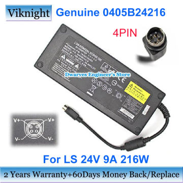 Genuine LI SHIN 0405B24216 24V 9A AC Adapter 216W For PANASONIC TAZ4CD0403 TAZ4CD0403 Laptop Charger Power Supply 4PIN