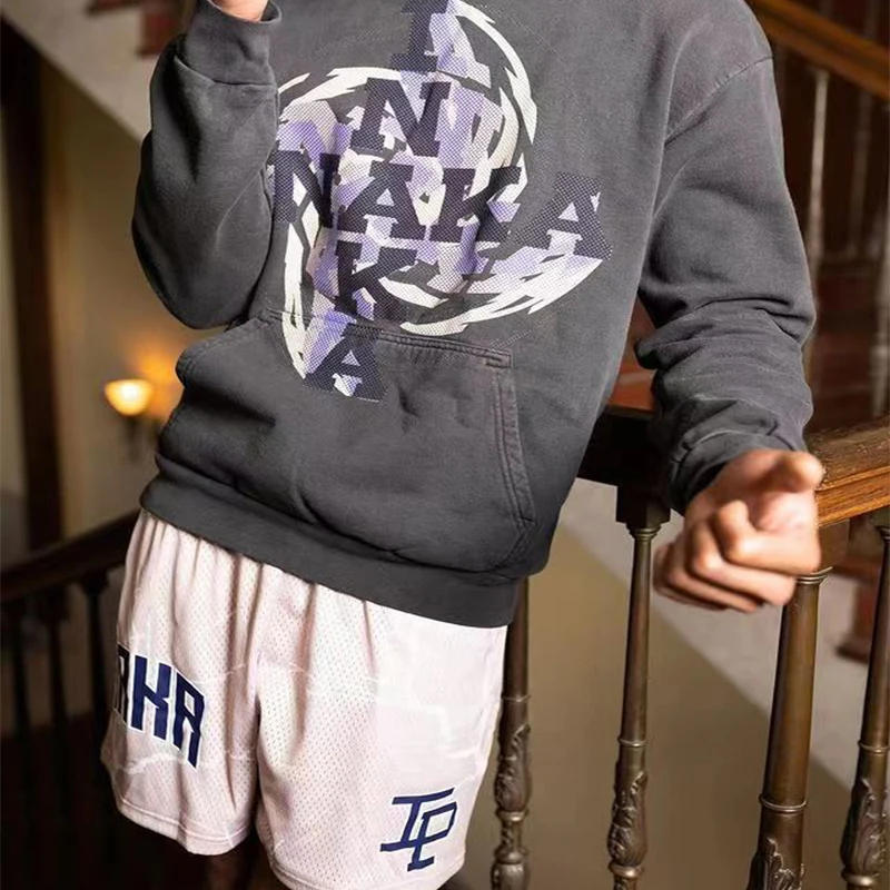 Description Picture 5 of itemInaka Power Shorts 2022 Summer GYM Men Women Running Sports Basketball Fitness Pants Mesh Fast Dry homme Breathable Trend Shorts