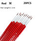 20pcs Red M