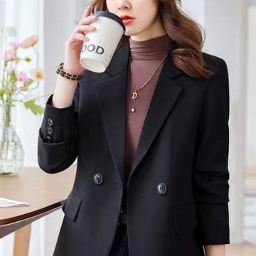 Blazer Women 2023 Autumn New Turn-down Collar Coat American Vintage Temperament Long Sleeve Tops Street Fashion Woman Clothing