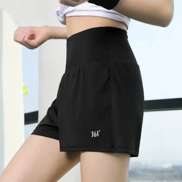 361 Degrees Women's Sports Shorts Quick-Drying Breathable Anti-Light Professional Training Fitness Running Yoga Pants 662324721