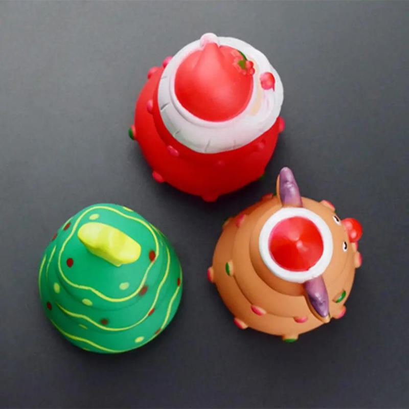 Description Picture 5 of itemPet Toy for Teeth Elastic Pet Toy Christmas Pet Toys Bite-resistant Rubber Toys with Built-in Squeaker for Dogs Teeth-cleaning