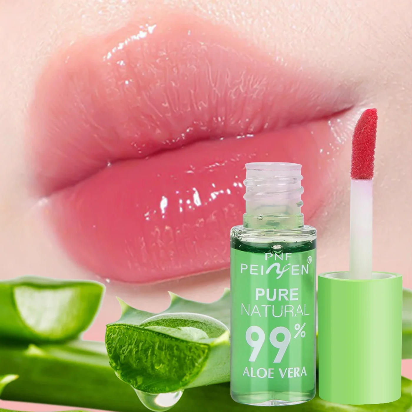 Description Picture 2 of item1PC Aloe Vera Essence Lipstick Color Changing Lip Balm Lipgloss Long Lasting Moisturizing Waterproof Temperature Change Lip Balm