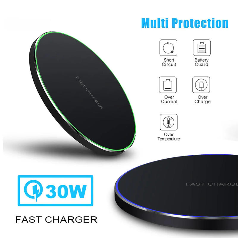 Description Picture 4 of itemFDGAO 30W Wireless Charger for Samsung S20 S21 S22 Type C Fast Charging Pad for iPhone 14 13 12 11 Pro XS Max XR 8 Xiaomi 12
