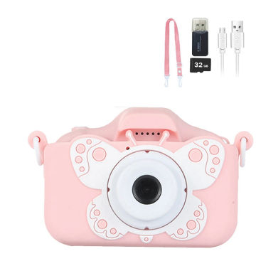 Kids Camera Digital Camera For Kids Toy Children Photo Video Camera With 32GB SD Card For Girls And Boy