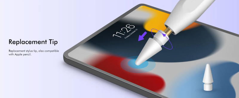 Description Picture 3 of itemMagnetic iPad Pencil 2nd Generation,Wireless Charging Stylus Pen,Same as Apple Pencil 2nd Generation,Work with iPad