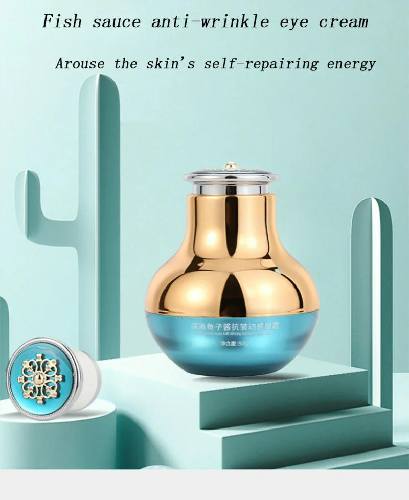 Description Picture 2 of itemDeep Sea Caviar Electric Massage Eye Cream Anti Puffiness Dark Circles Delays Aging Fades Wrinkles Firming Brighten Skin Care