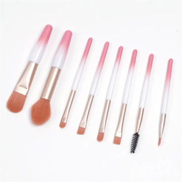 8Pcs Portable Makeup Brushes Set Cosmetic Powder Eye Shadow Foundation Blush Blending Concealer Beauty Make Up Tool Brushes