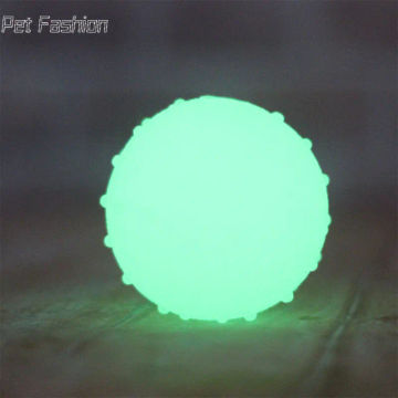 Fun Dog Puppy TPR Rubber Luminous Bouncy Ball Teeth Cleaning Chew Training Toy Pet Accessories