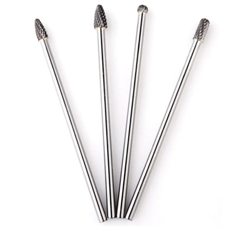 Description Picture 4 of item1pc 6mm Shank   150mm Long Carbide Rotary File Milling Cutter Rotary Burr Double Cut CNC Engraving Bit For Dremel Grinder Drill