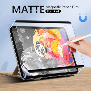 Magnetic For Samsung Galaxy Tab S7 S8 FE Plus Screen Protector Galaxy Tab A8 10.5 S8 Ultra 14.6 S6 Like Paper Film Not Glass