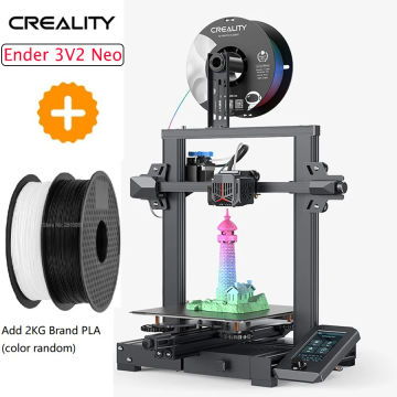 Creality Ender 3 V2 NEO 3D Printer Upgraded CRTouch Auto-Leveling Full-Metal Bowden Extruder and Stable Integrated Design