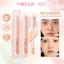 PINKFLASH HD Flawless Face Concealer Waterproof BB Cream Full Coverage Breathable Liquid Foundation Makeup Women Cosmetics