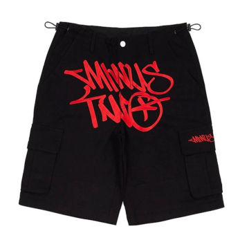 Minus 2 Loose Multi-pocket Cargo Pants Shorts Hiphop Vintage Unisex Trousers Summer Casual Straight-leg Push Up Pant Elasticated