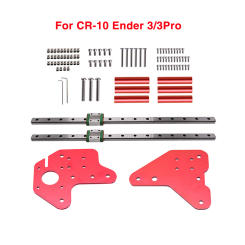 Dual Z-axis MGN12C Linear Rail Guide Kit with Fix Plate Mount Bracket for Ender-3/3S /Ender 3 Pro/Ender-3 V2/CR-10/CR 10S/S4/S5