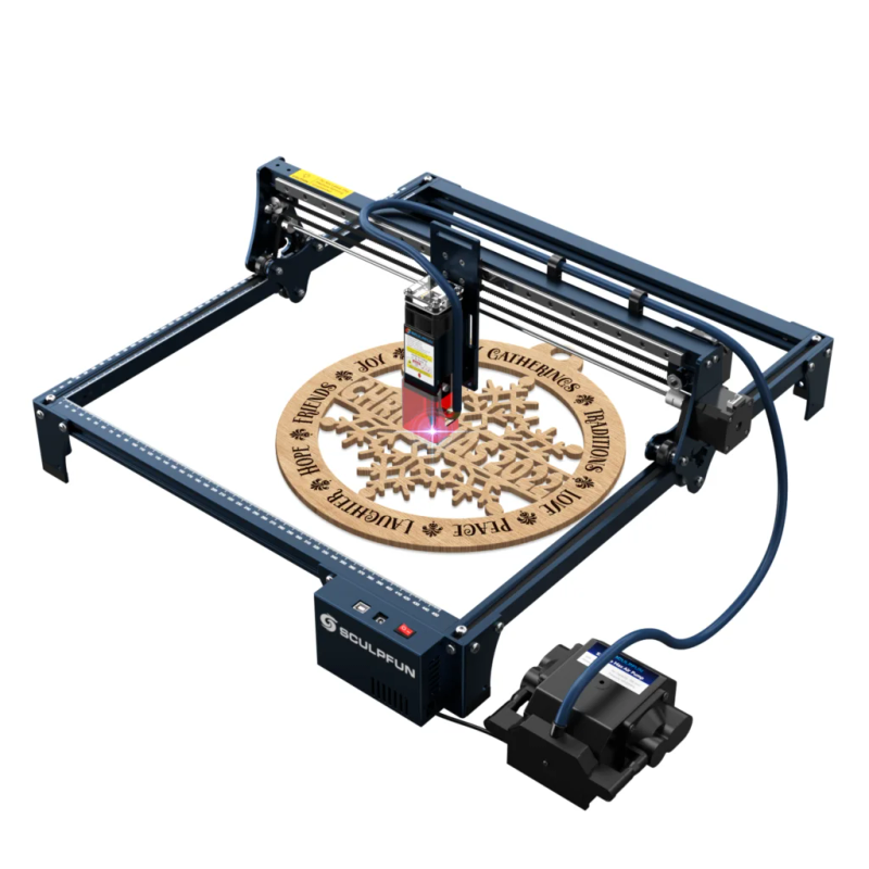 Description Picture 2 of itemSCULPFUN S30 Pro 10W Laser Engraver with Automatic Full Air Assist Kit with 400x400mm Honeycomb Table and Replaceable Lens
