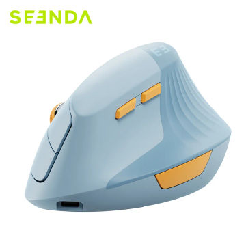 Seenda Lift Vertical Wireless Mouse Type C Rechargeable Ergonomic USB & Type C Mice for Laptop Laptop PC MacBook Windows Android