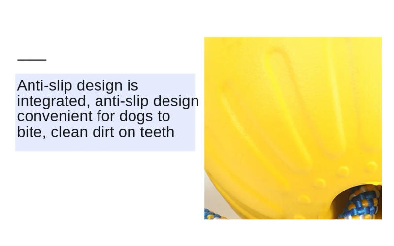 Description Picture 6 of itemPet Molar Bite Toys Dog Rubber Chew Balls Cleaning Teeth Puppy Biting Toy Outdoor Traning Fun Playing Rope Ball Toy For Dog Cat