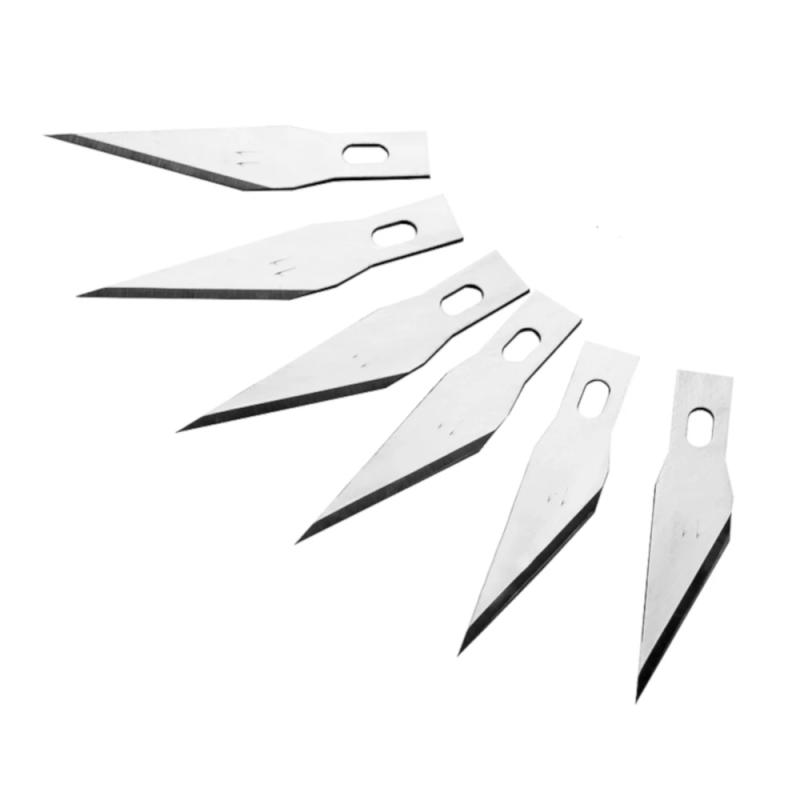 Description Picture 3 of item20pcs #11 Blades Stainless Steel Engraving Knife Blades Metal Blade Wood Carving Knife Blade Replacement Surgical Scalpel Craft