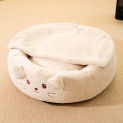 Plush Pet Cat Bed Round Cat Cushion Cat House Soft and comfortable in Cat Basket Cat Nest Kennel For Small Dog Cat dog bed