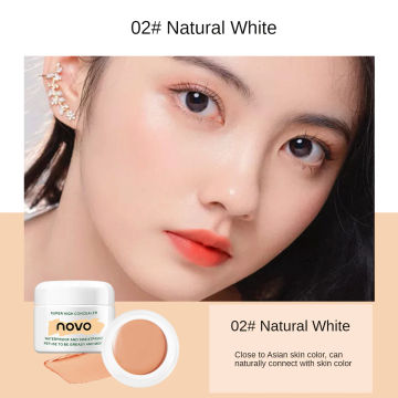 NOVO Brightening Concealer Waterproof and Sweat Resistant Strongly Covers Spots Facial Acne Marks Dark Circles Face Makeup