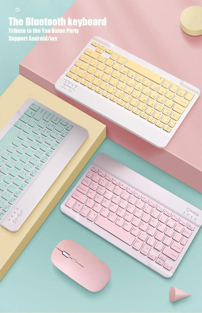 Description Picture 2 of itemBluetooth Keyboard For iPad Xiaomi Samsung Huawei Tablet Laptop IOS Android Russian Arabic Korean Portable Wireless Keyboard