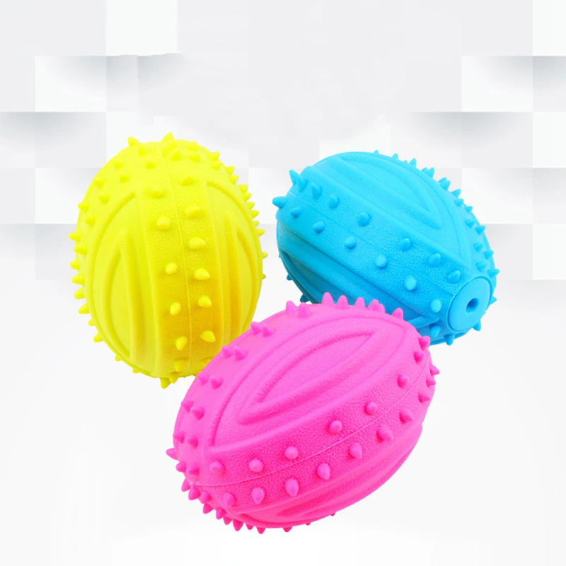 Description Picture 2 of itemNew Rubber Dog Toy with Thorn Bone Rubber Molar Teeth Pet Toy Dog bite Resistant Molar Training Dog Toys for Small Dogs