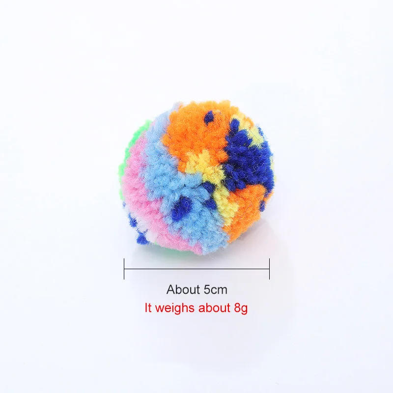 Description Picture 6 of item2023 Pet Products Cat Color Wool Ball Multi Color Choice Bayberry Ball Cat Throwing Toys