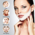 4 Pcs V Line Mask Neck Mask Face Lift V Lifting Chin Up Patch, 4D Ear Tightening Skinny Masseter Double Chin Reducer