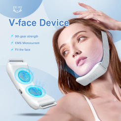 EMS V-Face Beauty Device Intelligent Electric V- Face Shaping Massager Facial Lifting To Removing Double Chin Skin Tightening
